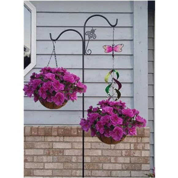 Artificial Flower Hanging Basket for Home Market Outdoor Decoration Hanging - Picture 4 of 7